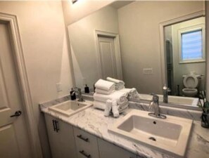 Shower, hair dryer