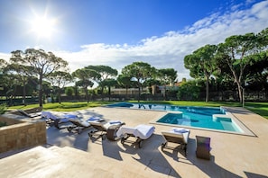 A heated pool