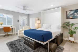 Desk, iron/ironing board, travel crib, WiFi