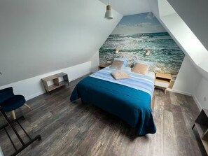 2 habitaciones, tabla de planchar con plancha, wifi y ropa de cama 