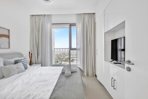 2 室のベッドルーム、アイロン / アイロン台、WiFi、ベッドシーツ
