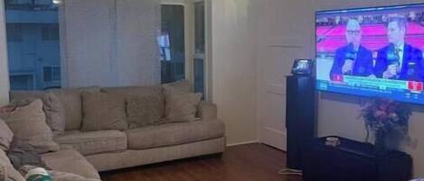 Smart TV, books, stereo, computer monitors