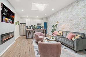 Condo | Living area | 43-inch Smart TV with digital channels, Netflix, streaming services - Historic Old City 1 Bedroom, 1 Bath (Philadelphia)