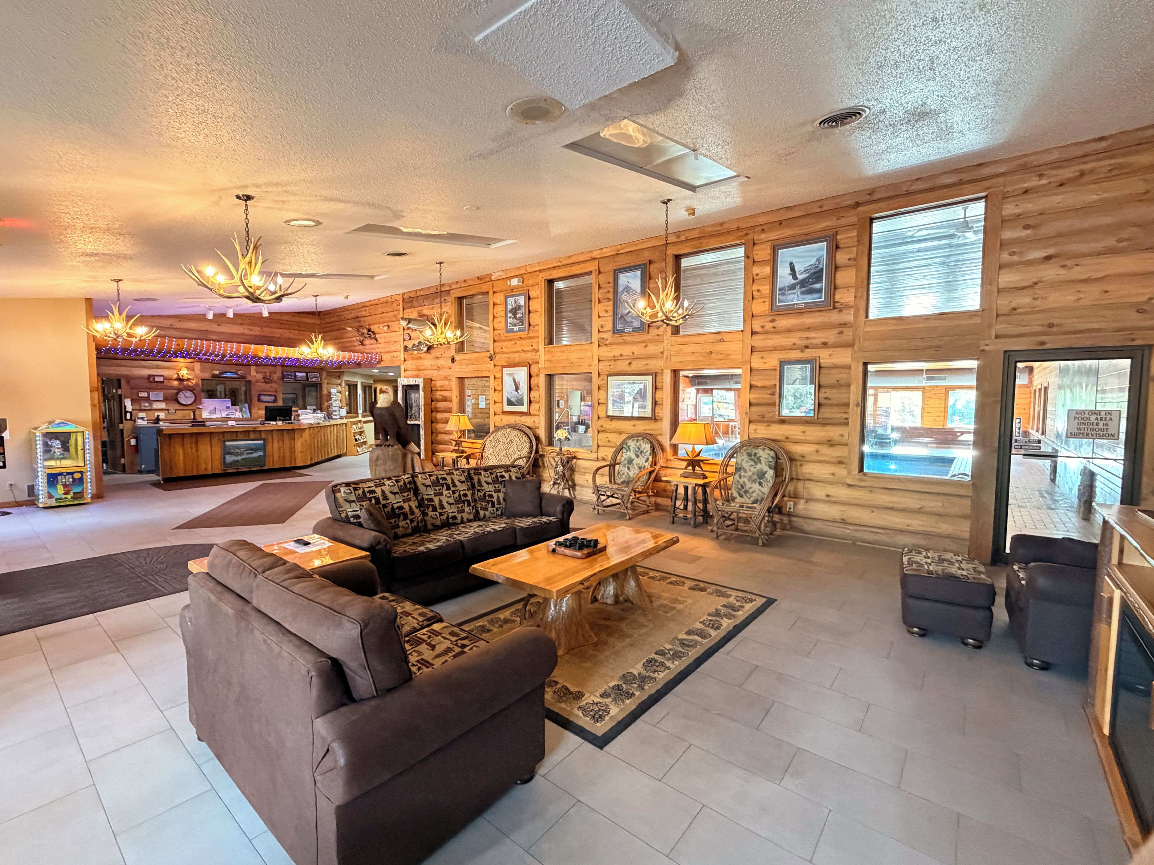Sala de estar en el lobby