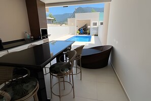 Villa | Outdoor dining - Casa com piscina em Boraceia (Bertioga)