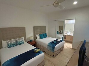 2 bedrooms, iron/ironing board, WiFi, bed sheets