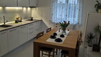 Apartment (Superior Two Bedroom Apartment with B) | Private kitchen | Fridge