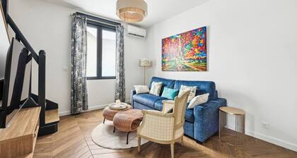 Family home for 8 people, 2 steps from line 14, fully equipped!
