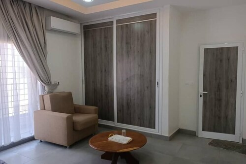 Very spacious room with double bed, private bathroom and balcony