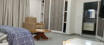 Very spacious room with double bed, private bathroom and balcony