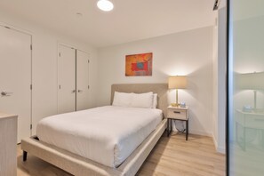 Luxury Apartment, Kitchen | 1 bedroom, desk, laptop workspace, iron/ironing board - Idyl (Boston)