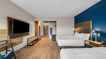 Room, 2 Queen Beds | Iron/ironing board, free WiFi