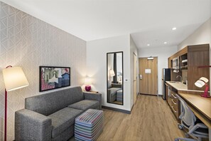 55-inch LCD TV with satellite channels, Netflix, Hulu - Home2 Suites By Hilton Riverside Downtown (Riverside)