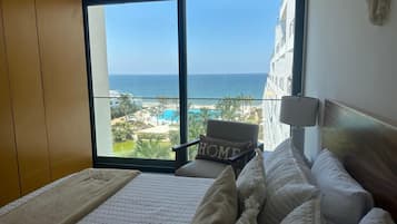 Appartement Standard, 1 chambre, balcon, vue partielle sur la mer | Wi-Fi gratuit, draps fournis