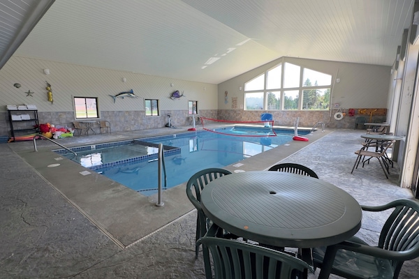 Indoor pool and Hot tub