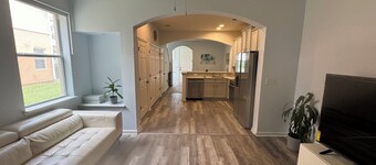 2-bedroom townhome in Bartram Park, full remote work set up. Pool, gym.