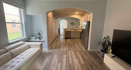 2-bedroom townhome in Bartram Park, full remote work set up. Pool, gym.