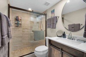 Shower, hair dryer
