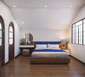 Design Double Room, Balcony, Courtyard View | In-room safe, desk, laptop workspace, iron/ironing board