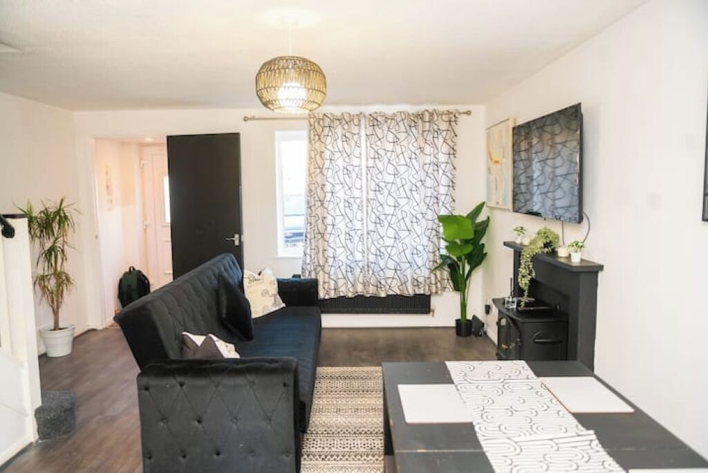 Smart-tv en een open haard