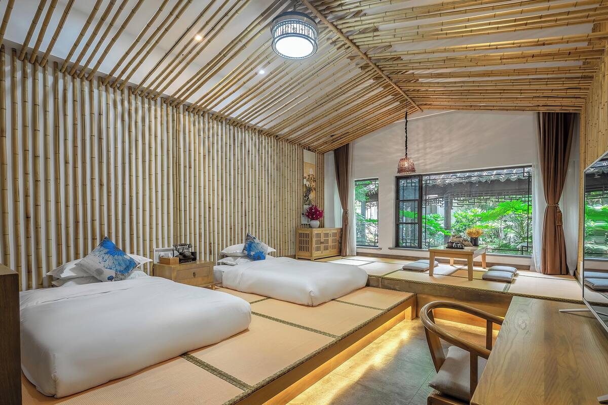 ห้องเบสิกทวิน, วิวสวน | ห้องเก็บเสียง, Wi-Fi ฟรี