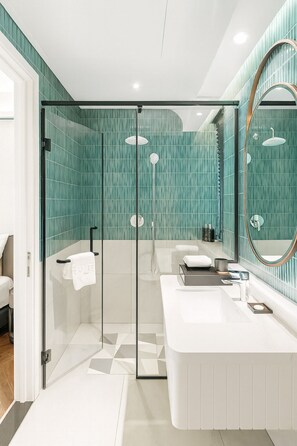 Executive Suite, Balcony, City View - Afternoon Tea on Sky Beach | Bathroom | Free toiletries, hair dryer, slippers, towels