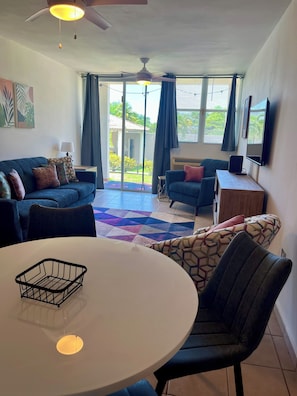 Comfort Condo, 2 Bedrooms, Poolside | Living area - 2 Bedroom Condo Pool and Beach Access (Rincón)