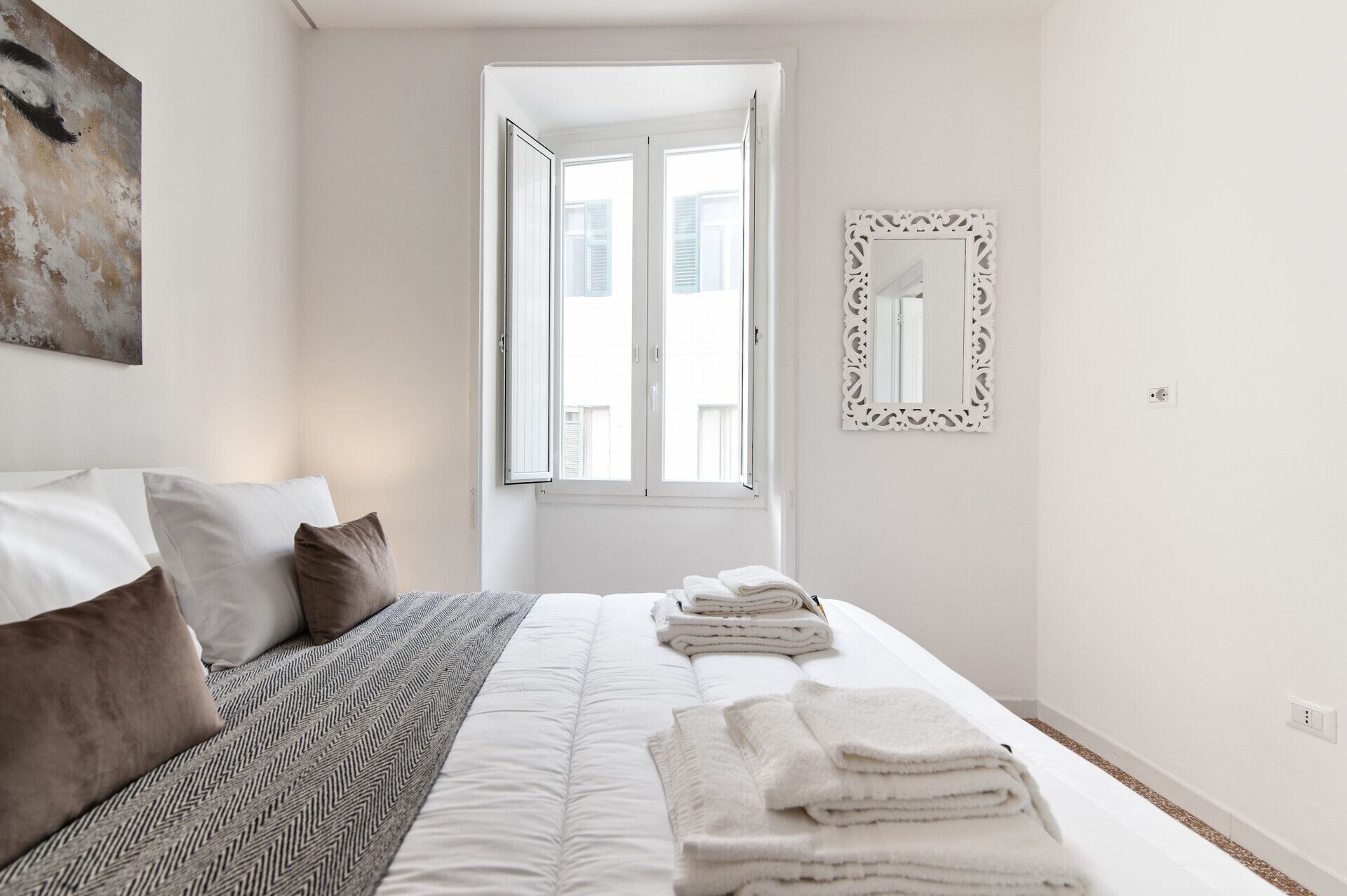 1 室のベッドルーム、WiFi、ベッドシーツ