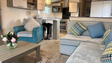 TV, fireplace, stereo