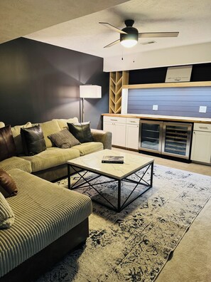 Smart-tv en een open haard