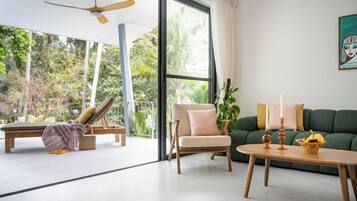 别墅, 泳池景观 | 起居区