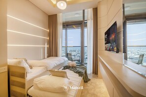 Lyxlägenhet - balkong - utsikt mot kanalen | 2 sovrum, strykjärn/strykbräda och gratis wi-fi