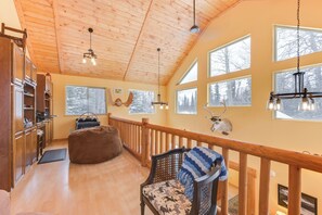 Interior - 5 Mi to Kasilof River: Forest-View Retreat w/ Deck (Kasilof)