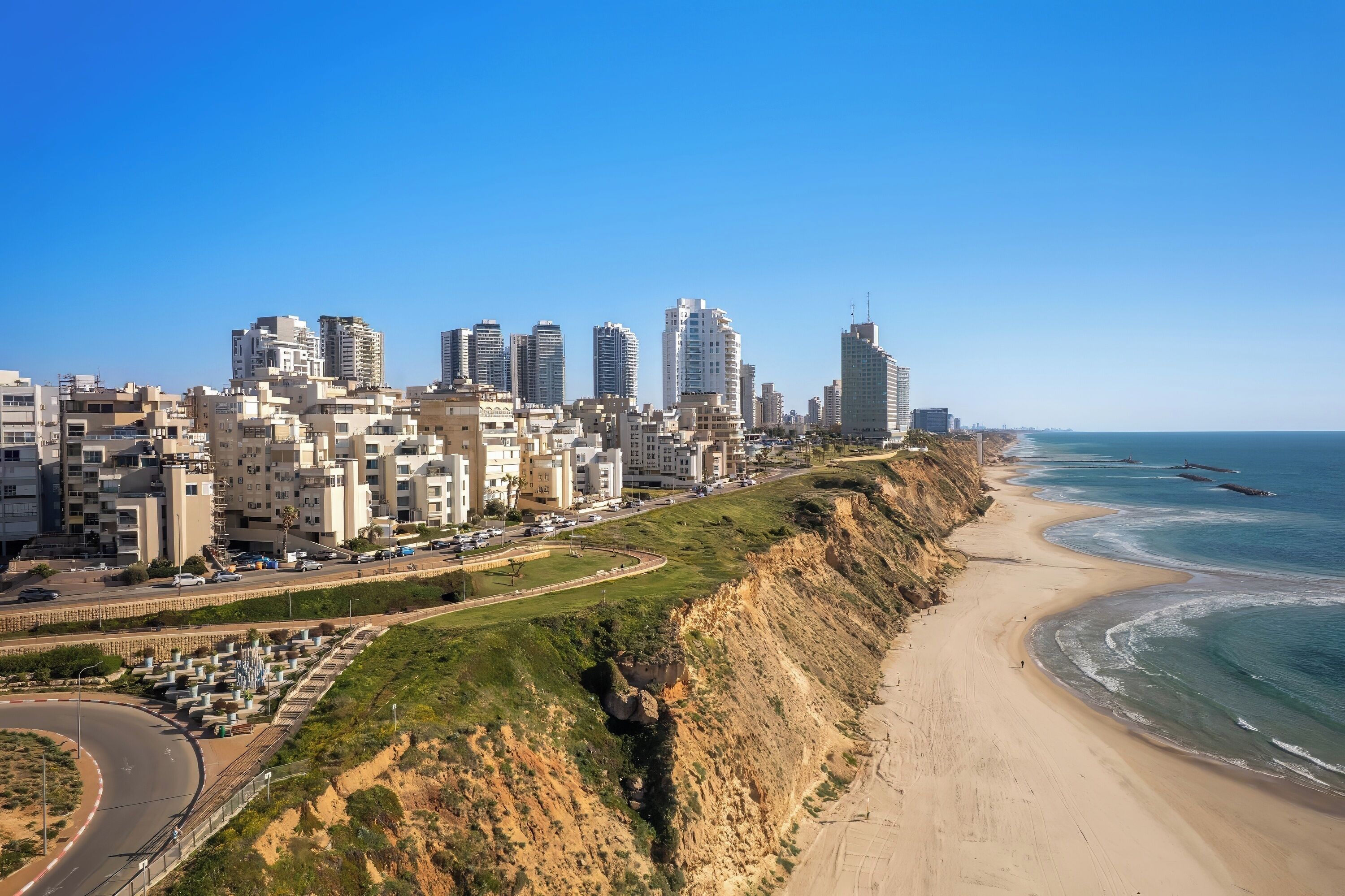 منظر من الجو على ارتفاع عالٍ