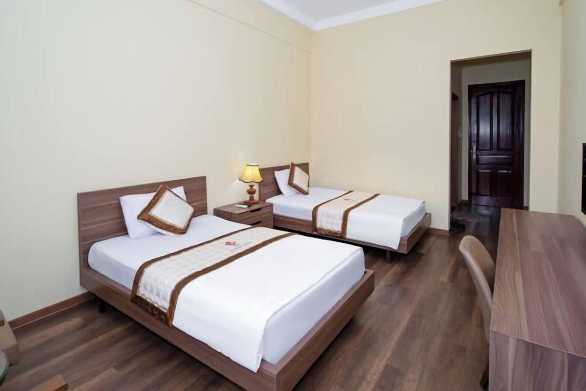 1 kamar tidur, seprai antialergi, meja kerja, dan Wi-Fi gratis