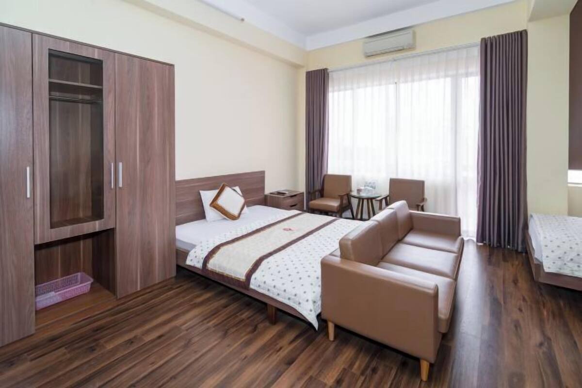 1 kamar tidur, seprai antialergi, meja kerja, dan Wi-Fi gratis