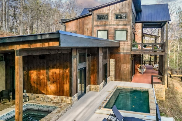 Pool and Hot Tub Area