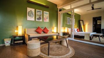 Een strijkplank/strijkijzer, gratis wifi