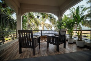 Premier tweepersoonskamer, balkon, uitzicht op tuin | Balkon