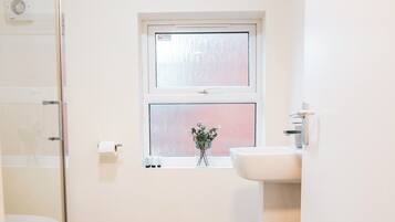 Shower, hair dryer