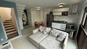 Apartment, 3 Bedrooms, Accessible, Smoking | Living room - Private 3 Bedroom Apartment With Mountain View and Hot Tub in Bertioga, Brazil (Bertioga)