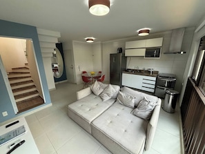 Apartment, 3 Bedrooms, Accessible, Smoking | Living room - Private 3 Bedroom Apartment With Mountain View and Hot Tub in Bertioga, Brazil (Bertioga)