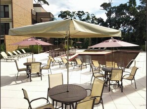 Apartment, 3 Bedrooms, Accessible, Smoking | Outdoor dining - Private 3 Bedroom Apartment With Mountain View and Hot Tub in Bertioga, Brazil (Bertioga)