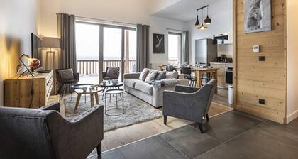 Apartment in La Rosière with Stunning Alpine Views