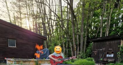 Ferienhaus 'Weiherhüttla' mit Seeblick, privater Terrasse und eigenem Garten