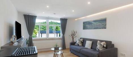 Télévision, cheminée