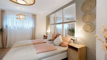 1 Schlafzimmer, BĂŒgeleisen/BĂŒgelbrett, kostenloses WLAN, BettwĂ€sche