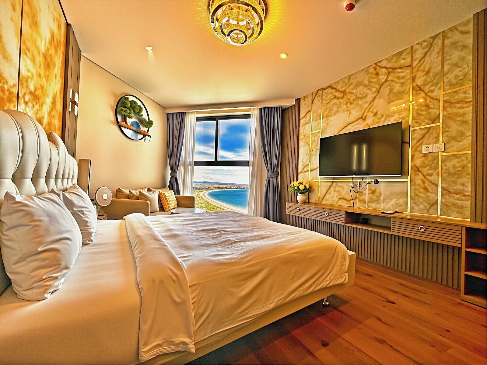 行政开间, 1 间卧室, 海洋景观 | 沙滩/海景