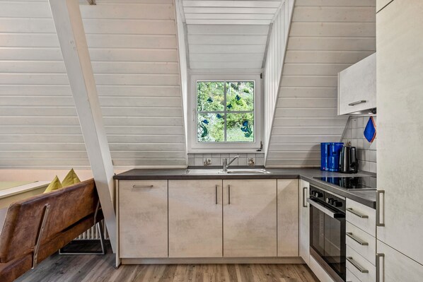 Fridge, oven, stovetop, dishwasher