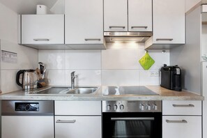 Fridge, oven, stovetop, dishwasher